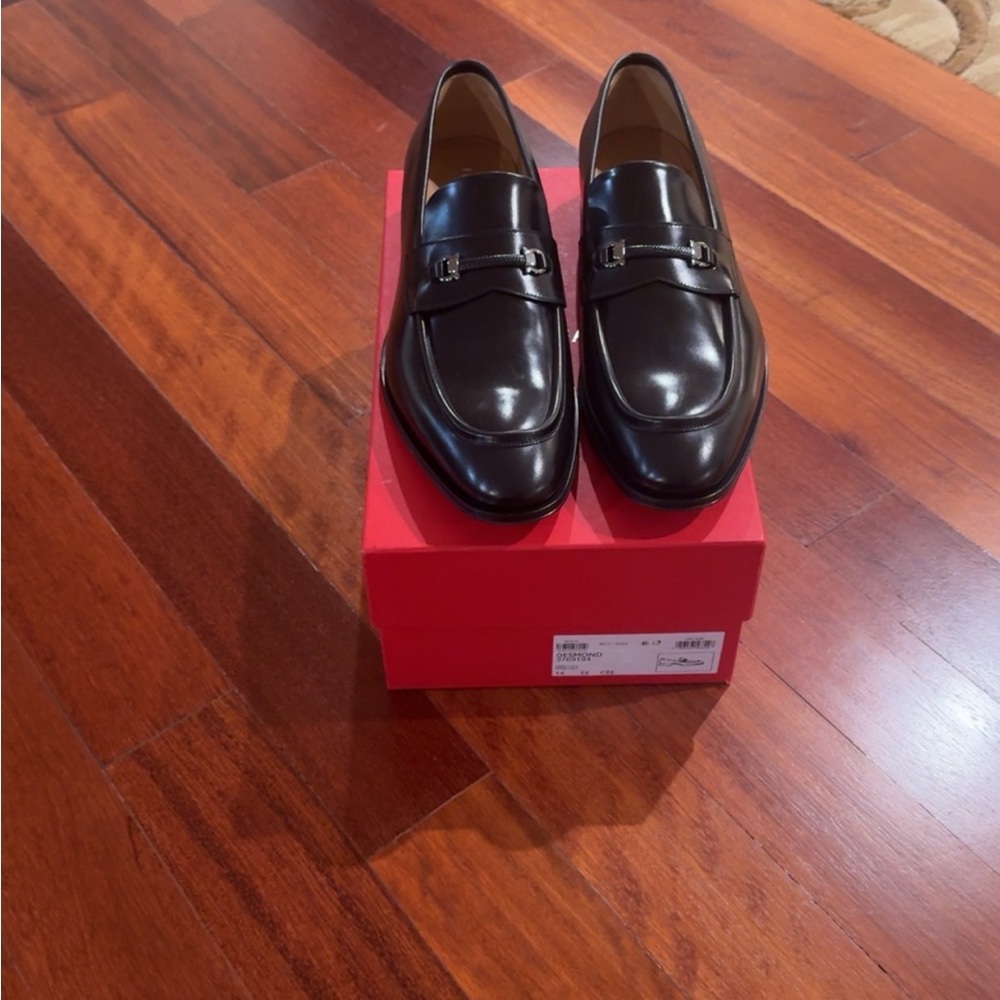 Salvatore Ferragamo Black Leather Loafers